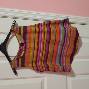 Sayuri Multi-colored Stripes Tank Top